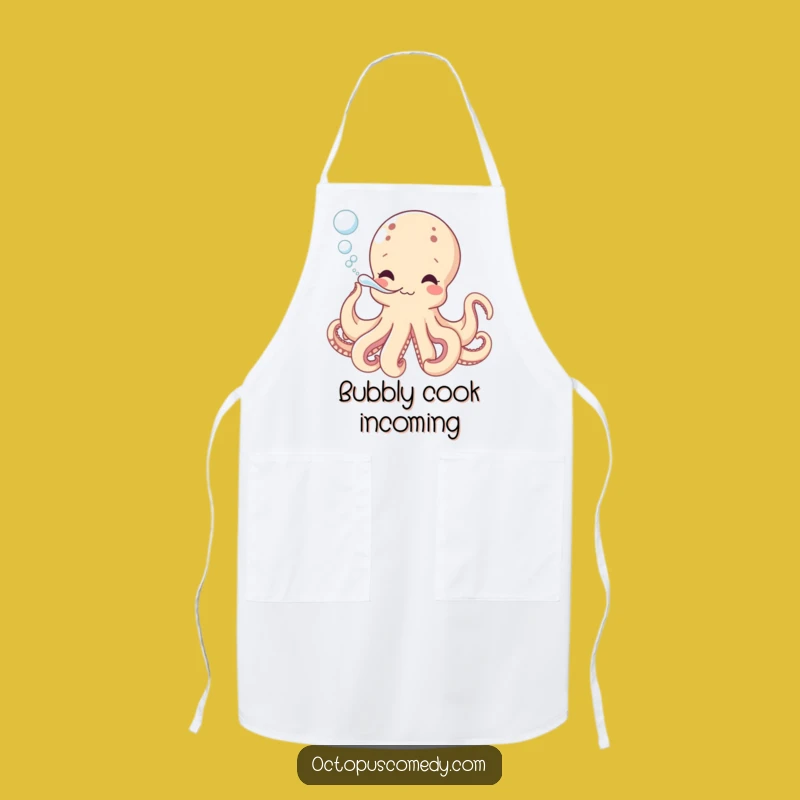 Funny Octopus Bubbles Apron - Playful Kitchen Wear for Fun Cooks Gift