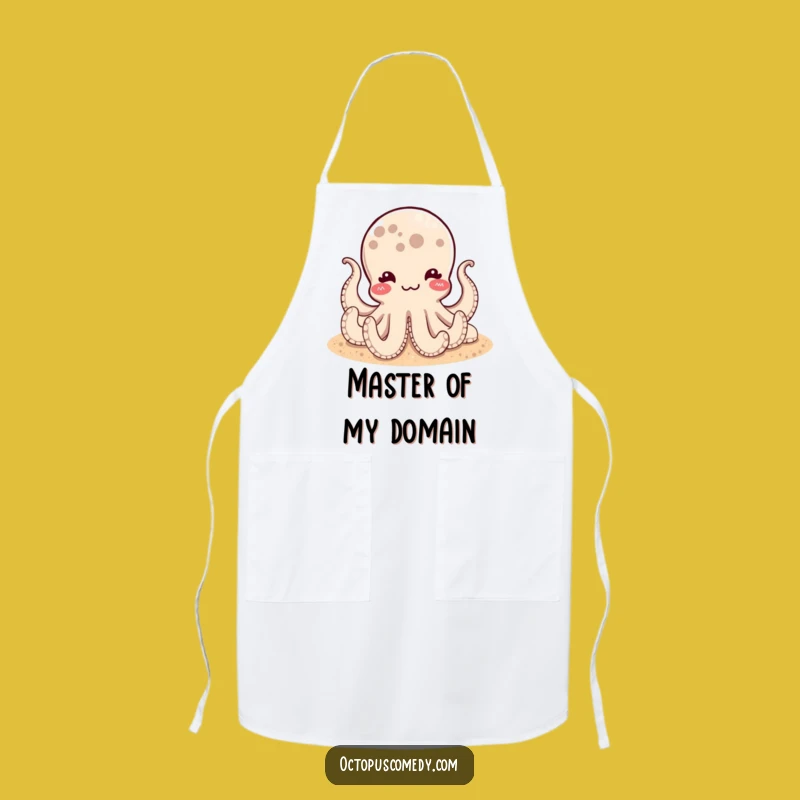 Funny Satisfied Octopus Apron: Relax in the Kitchen, Hilarious Gift