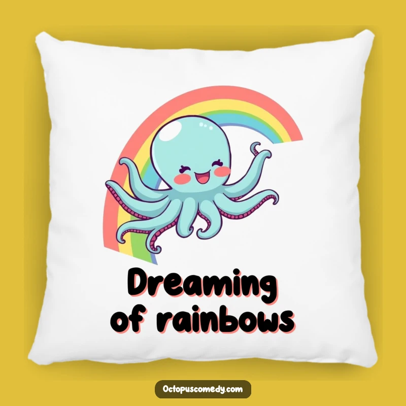 Funny Rainbow Octopus Pillow - Cozy Comfort & Magical Decor Gift