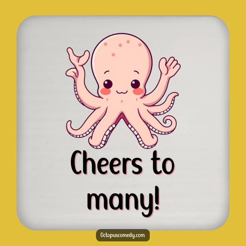 Kawaii Octopus Coaster: Cute and Funny Protection for Your Surfaces