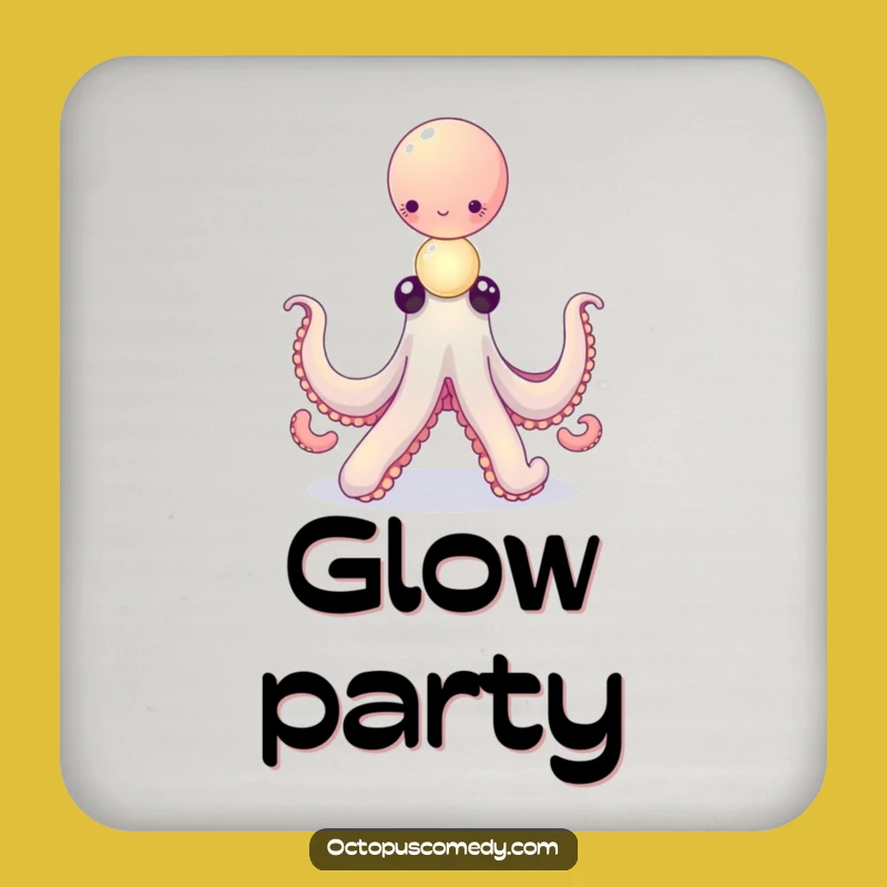 Funny Octopus Coaster: Balancing Glowing Orbs - Gift