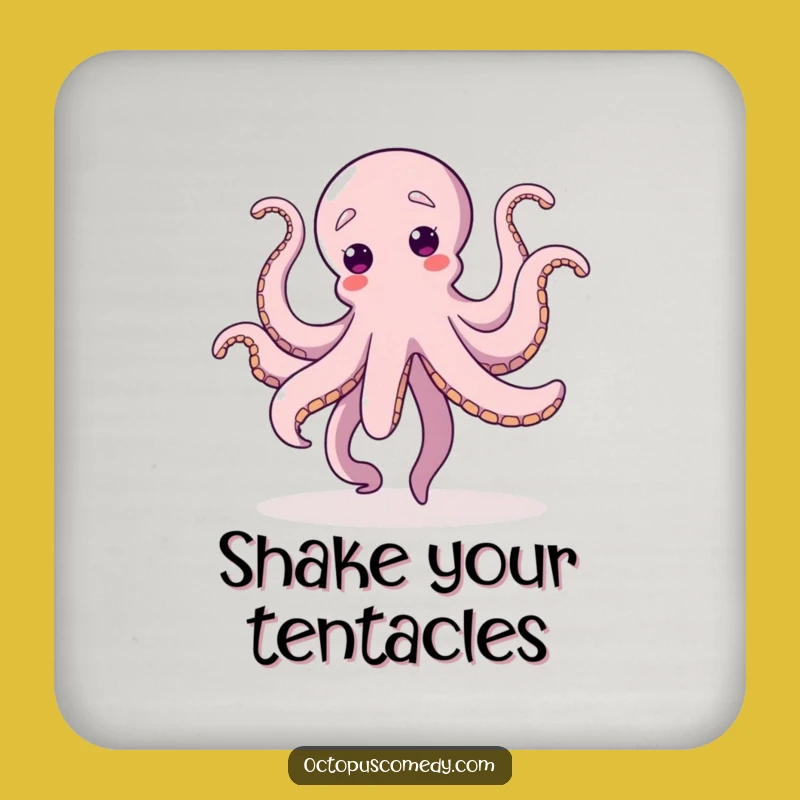 Funny Dancing Octopus Coasters: Protect Surfaces with Rhythm, Perfect Funny Gift Set