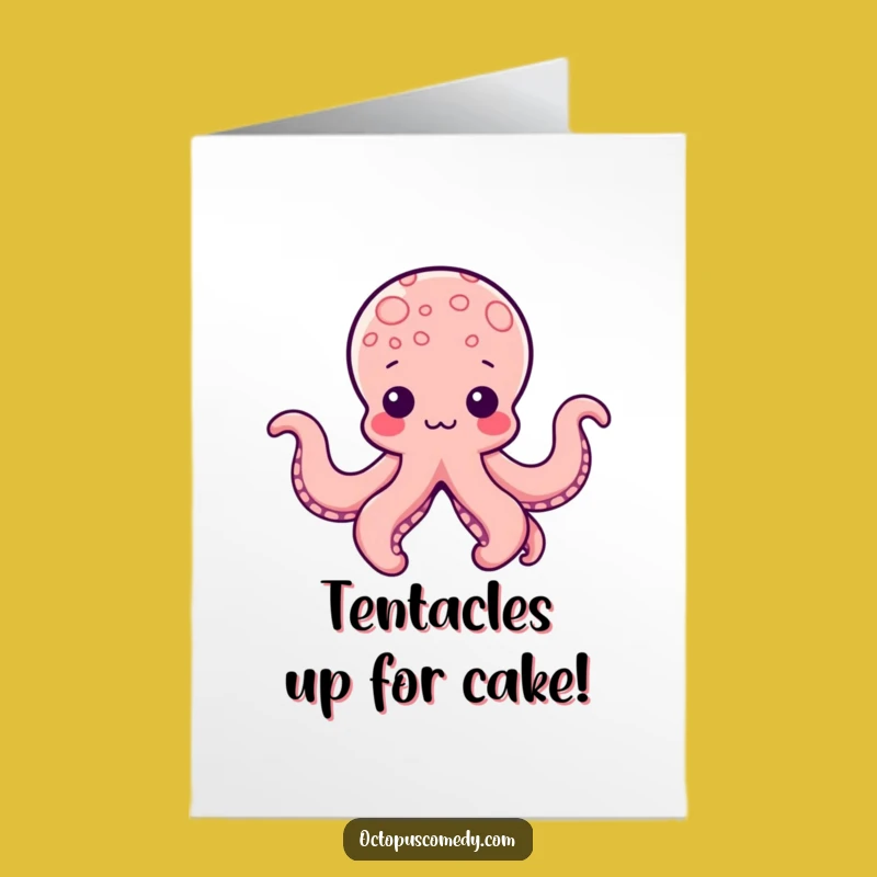 Free Printable Kawaii Octopus Shapes Birthday Card: Fun & Festive!