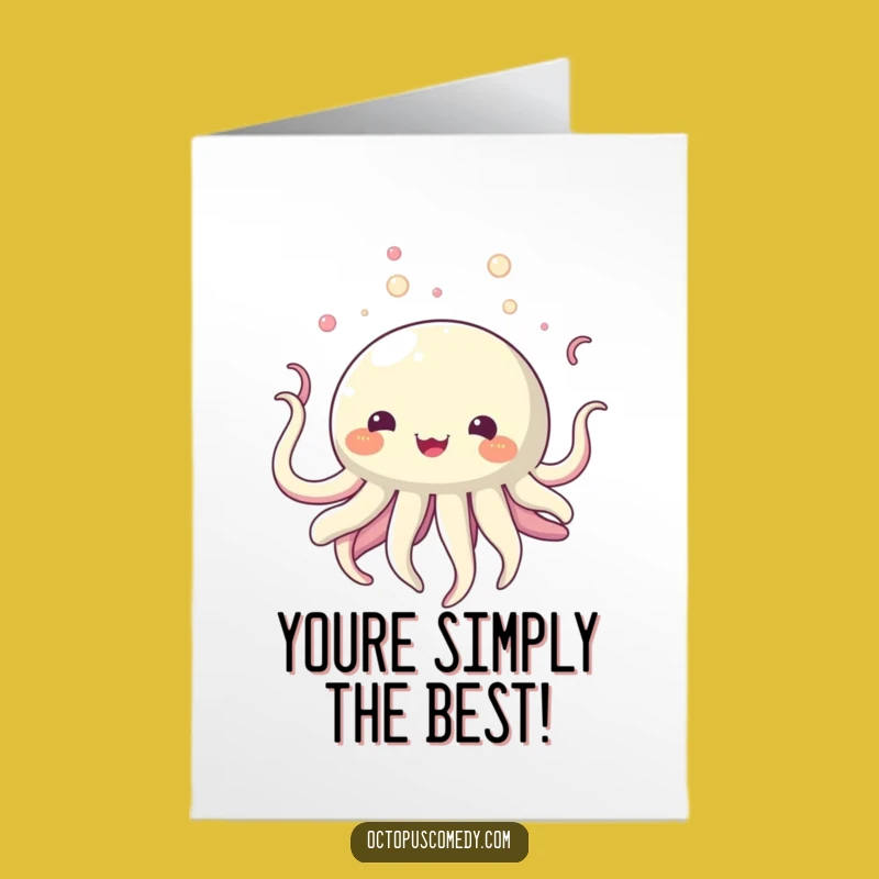 Free Printable Congrats Card: Bubbly Creature's Uplifting Drift - Funny Downloadable Greeting