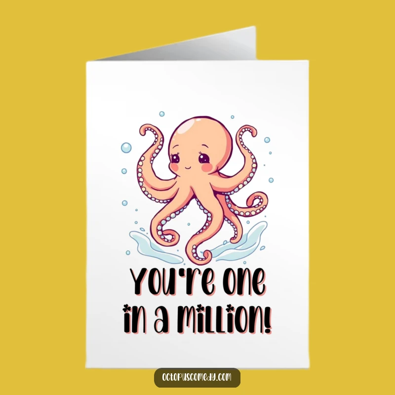 Free Printable Congrats Card: Hilarious Dancing Octopus for Celebrations Downloadable
