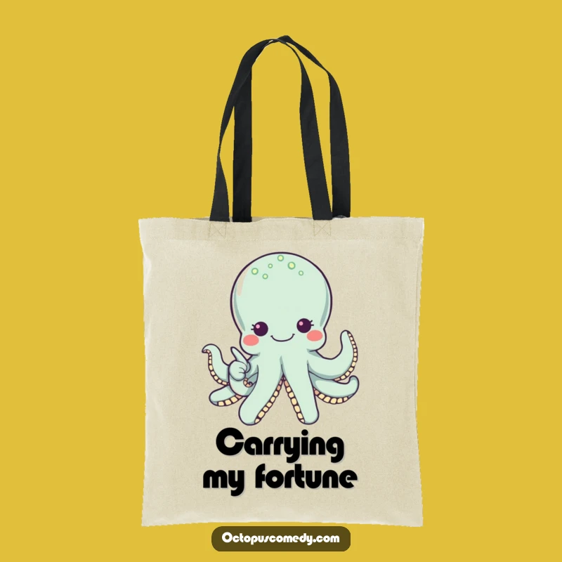 Funny Octopus Pearl Tote Bag - Carry Your Treasures!