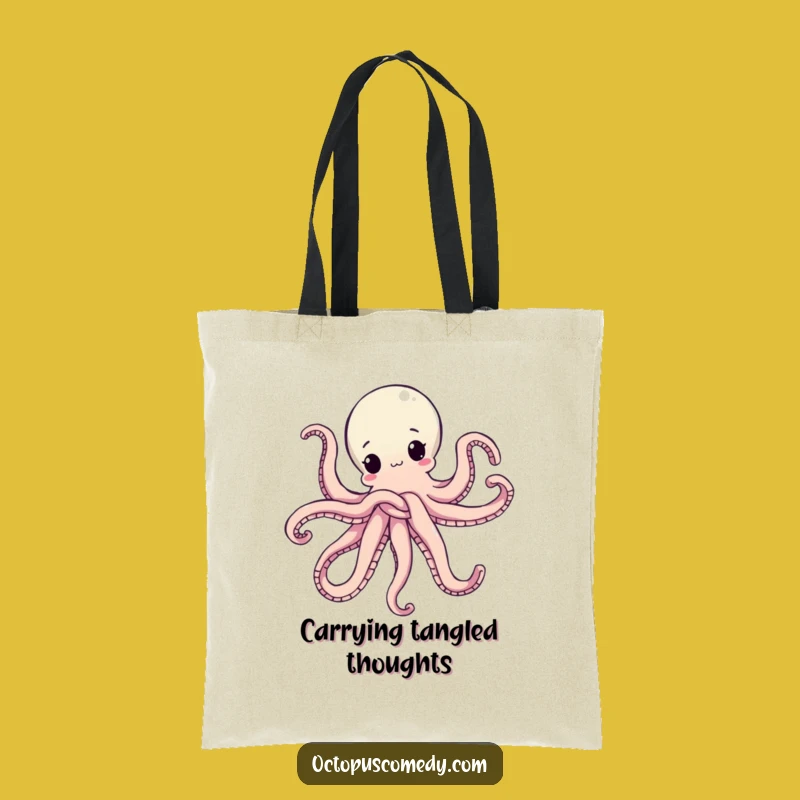 Funny Octopus Knot Tote Bag - Carry Your Chaos in Style Gift